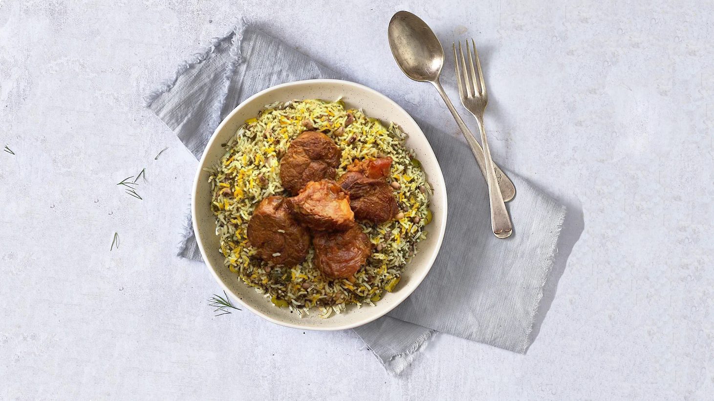 طرز تهیه لوبیا پلو شیرازی به روش مجلسی همراه با ذکر نکات
